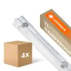 Flerpack 4x Ledvance LED Allmänbruksarmatur Vattentät Fukttät Armatur Performance | Passande För 1x120cm LED Rör