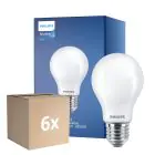 Flerpack 6x Philips MASTERValue LED E27 Päron Matt 11.2W 1521lm - 940 Kallvit | Bästa färgåtergivning - Dimbar - Ersättare 100W