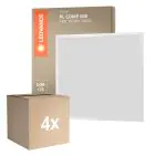 Flerpack 4x Ledvance LED Panel Kompakt Aluminium Vit 33W 3630lm - 830 Varm Vit | 60x60cm