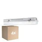 Flerpack 4x Ledvance LED Fukttät Armatur MT Gen 3 IP65 | Passande för 2x150cm LED Rör