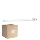 Flerpack 4x Ledvance LED Allmänbruksarmatur Vattentät 33W 3960lm - 840 Kallvit | 120cm