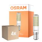 Flerpack 4x Osram Special T Slim LED B15d Klar 6.5W 806lm - 827 Extra Varm Vit | Ersättare 60W
