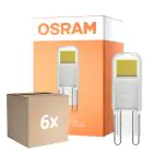 Flerpack 6x Osram LED Capsule G9 Klar 1.8W 200lm - 827 Extra Varm Vit | Ersättare 20W