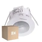Flerpack 8x Thorgeon Rörelsesensor PIR Vit | IP20 | 6M | Max 800W