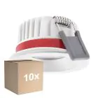 Flerpack 10x Ledvance LED Spot Fire Rated Aluminium Vit 8W 680lm 36D - 930 Varm Vit | Utskärning   68mm - IP65 - Bästa färgåtergivning - Dimbar
