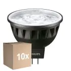Flerpack 10x Philips Master LED Spot GU5.3 MR16 6.7W 460lm 24D - 940 Kallvit | Bästa färgåtergivning - Dimbar - Ersättare 35W