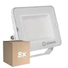 Flerpack 8x Ledvance LED Strålkastare Kompakt Vit 50W 5000lm 100D - 840 Kallvit | IP65 - Symmetrisk 