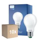 Flerpack 10x Philips MASTER LED Lampa Ultra Efficient E27 Päron Matt 2.3W 485lm - 827 Extra Varm Vit | Ersättare 40W