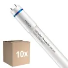 Flerpack 10x Philips LED Rör T8 MASTER (EM/Mains) Ultra Output 16W 2500lm - 840 Kallvit | 105cm - Ersättare 38W