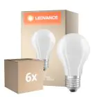 Flerpack 6x Osram Classic LED E27 Päron Filament Matt 11W 1521lm - 840 Kallvit | Dimbar - Ersättare 100W