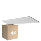 Flerpack 4x Ledvance LED Panel Planon Plus 1200x300mm 40W 3100lm - 830 Varm Vit