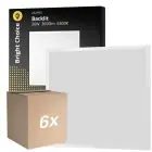 Flerpack 6x Bright Choice LED Panel Backlit 36W 3600lm - 865 Dagsljus | 60x60cm - UGR 