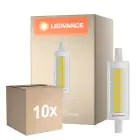 Flerpack 10x Ledvance LED Slim Line R7s 78mm 9.5W 1055lm - 827 Extra Varm Vit | Dimbar - Ersättare 75W