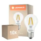 Flerpack 10x Ledvance Classic LED E27 Päron Filament Klar 3.4W 470lm - 827 Extra Varm Vit | Ersättare 40W