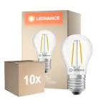 Flerpack 10x Ledvance Classic LED E27 Päron Filament Klar 1W 136lm - 827 Extra Varm Vit | Ersättare 15W
