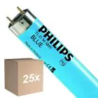 Flerpack 25x Philips MASTER TL-D 58W - Blå | 150cm