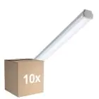 Flerpack 10x Philips LED Allmänbruksarmatur Vattentät Ledinaire WT060C 46W 5600lm - 840 Kallvit | 150cm - 1x Kabelgenomföring