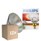Flerpack 12x Philips PAR38 IR 175W E27 230V Klar