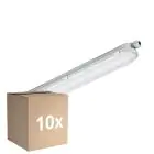 Flerpack 10x Philips LED Allmänbruksarmatur Vattentät Coreline 25W 4000lm - 840 Kallvit | 60cm - Ersättare 2x18W