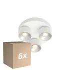 Flerpack 6x Nordlux Pitcher Spot Metall Vit | Passande för 3x GU10