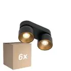 Flerpack 6x Nordlux Pitcher Spot Metall Svart | Passande för 2x GU10