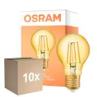 Flerpack 10x Osram Vintage 1906 LED E27 Päron Filament Guld 6.5W 725lm - 824 Extra Varm Vit | Ersättare 60W