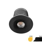 EcoDim Infälld Spot Mini Svart 2.5W 155lm 30D - 827 Extra Varm Vit | 35mm - Utskärning   28mm - IP67 - Dimbar