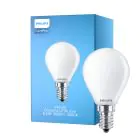 Philips Corepro LED Lustre E14 Boll Matt 6.5W 806lm - 840 Kallvit | Ersättare 60W