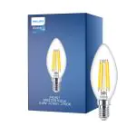 Philips MASTER Value LED Kronljus E14 Filament Klar 3.4W 470lm - 927 | Bästa färgåtergivning - Dimbar – Ersättare 40W