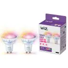 Dubbelpack 2x WiZ Smart LED Spot GU10 PAR16 5W 400lm 36D | Bästa Färgåtergivning - Dimbar - Ersättare 50W