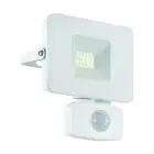 Eglo Vägglampa Faedo 3 Aluminium Vit 10W 1000lm - 850 Kallvit | IP44 - Rörelsesensor
