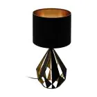 Eglo Bordslampa Carlton 5 Stål Svart Koppar | IP20 - Passande för 1x E27 