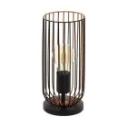 Eglo Bordslampa Roccamena Svart, Koppar | Passande för 1x E27