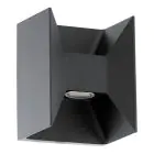 Eglo Vägglampa Morino Utomhus Aluminium Antracit/Grafit Up & Down  5W 460lm - 830 Varm Vit