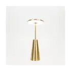 Eglo Bordslampa Piccola Stål Guld 2W 270lm - 824-830-840 CCT | IP54 - Touch Dimbar - USB-C
