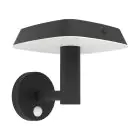 Eglo Vägglampa Dreoli Solar Svart 8W 970lm - 830 Varm Vit | IP65 - Rörelsesensor
