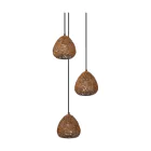Ledvance Decor Papper Drop Gips/Stål Pendellampa Beige | Passande för 3X E27